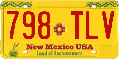 NM license plate 798TLV