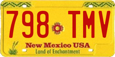 NM license plate 798TMV