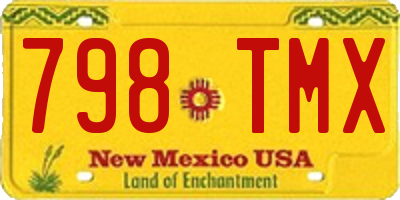 NM license plate 798TMX