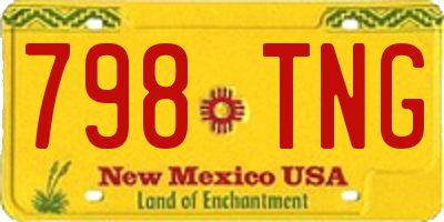 NM license plate 798TNG
