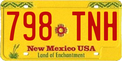 NM license plate 798TNH