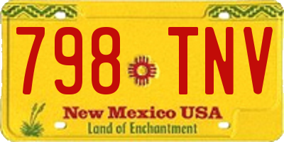NM license plate 798TNV