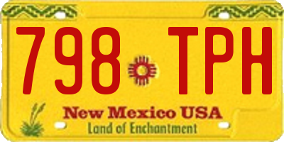 NM license plate 798TPH