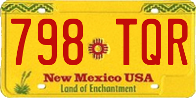 NM license plate 798TQR