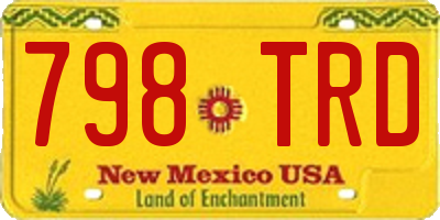 NM license plate 798TRD