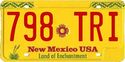 NM license plate 798TRI