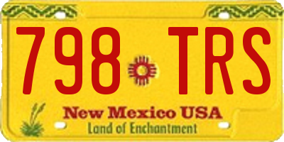 NM license plate 798TRS