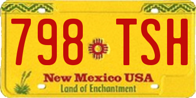 NM license plate 798TSH