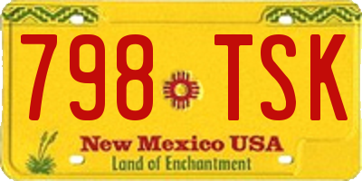 NM license plate 798TSK