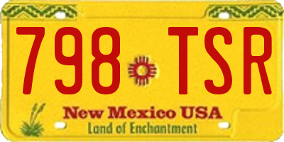 NM license plate 798TSR