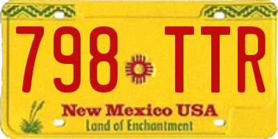 NM license plate 798TTR