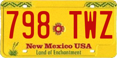 NM license plate 798TWZ