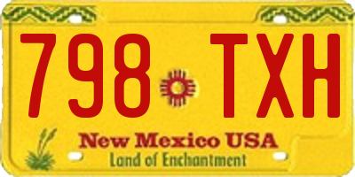 NM license plate 798TXH
