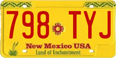 NM license plate 798TYJ