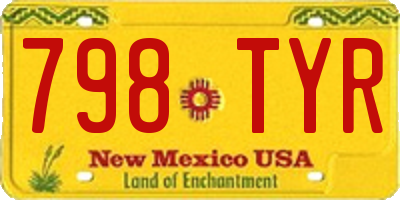 NM license plate 798TYR