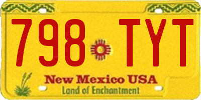 NM license plate 798TYT
