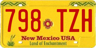 NM license plate 798TZH
