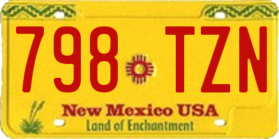 NM license plate 798TZN
