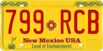 NM license plate 799RCB