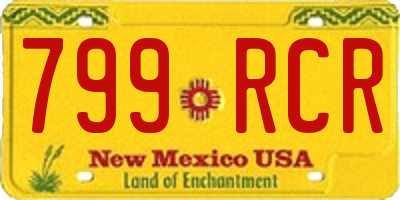 NM license plate 799RCR