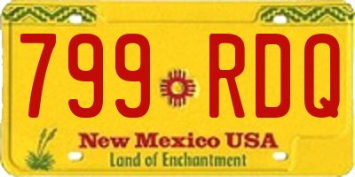 NM license plate 799RDQ