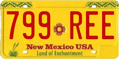 NM license plate 799REE