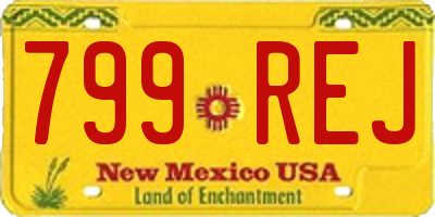 NM license plate 799REJ