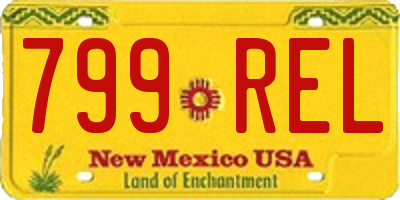 NM license plate 799REL