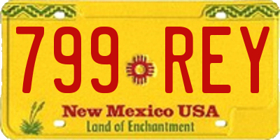 NM license plate 799REY