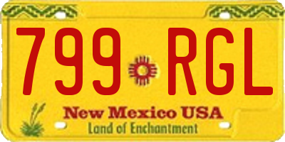 NM license plate 799RGL
