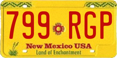 NM license plate 799RGP