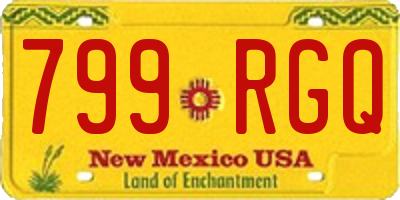 NM license plate 799RGQ