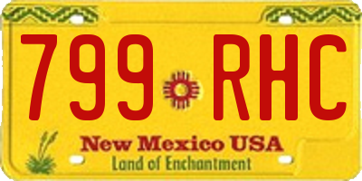 NM license plate 799RHC
