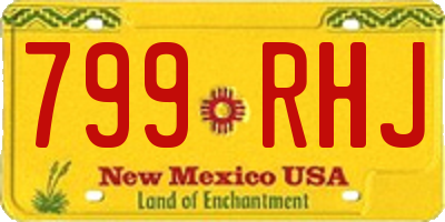 NM license plate 799RHJ