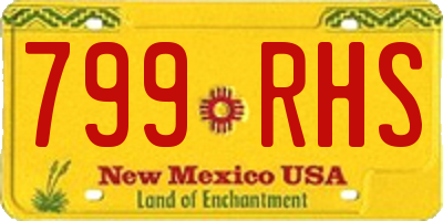 NM license plate 799RHS