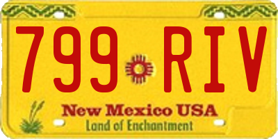 NM license plate 799RIV