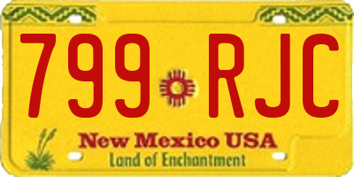 NM license plate 799RJC