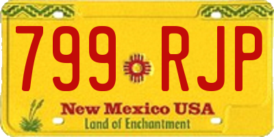 NM license plate 799RJP