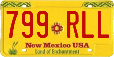 NM license plate 799RLL