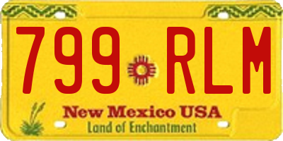 NM license plate 799RLM