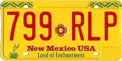 NM license plate 799RLP