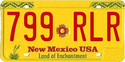 NM license plate 799RLR
