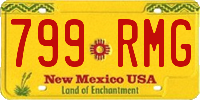 NM license plate 799RMG