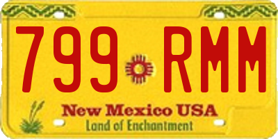 NM license plate 799RMM