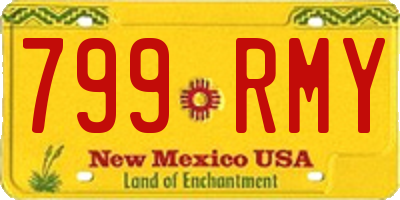 NM license plate 799RMY