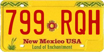 NM license plate 799RQH