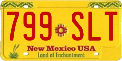 NM license plate 799SLT