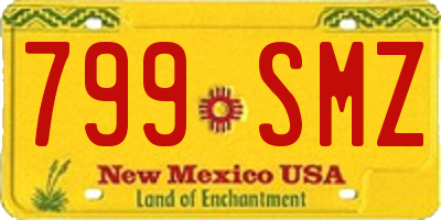 NM license plate 799SMZ