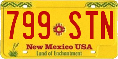 NM license plate 799STN