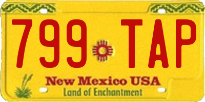 NM license plate 799TAP